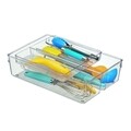 Set 2 organizatoare pentru sertar bucatarie Linus, iDesign, 30.5x20.5x7.5 cm, plastic