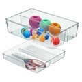 Set 2 organizatoare pentru sertar bucatarie Linus, iDesign, 30.5x20.5x7.5 cm, plastic