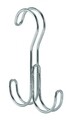 Classico övakasztó, iDesign, 9,7x1,8x15,7 cm, 2 akasztó, acél