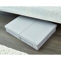 Husa pentru depozitare Evie Under Bed, iDesign, multifunctionala, 70x52.5x13 cm, gri