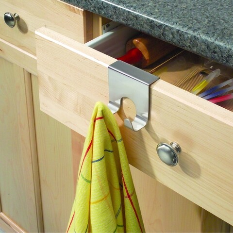 Forma ajtóakasztó, iDesign, 2 akasztó, 7x5,5x6,5 cm, rozsdamentes acél