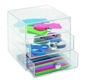 IDesign kozmetikai rendszerező, 3 rekeszes, 16,5x16,5x16,5 cm