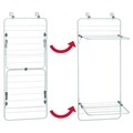 Uscator de haine suspendabil Brezio, iDesign, fixare pe usa, 51x47.5x120.5 cm, otel