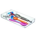 Organizator pentru cosmetice Clarity, iDesign, 4 compartimente, 40.5x20.5x5 cm