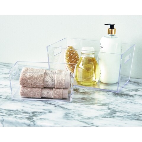 Clarity tárolókosár, iDesign, 30,5x20,5x15,2 cm, átlátszó