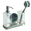 Organizator pentru chiuveta 2in1 Forma, iDesign, 20.6x7.6x20.3 cm, inox