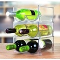 Organizator frigider pentru sticle Binz Double, iDesign, 20.5x20.5x10 cm