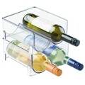 Organizator frigider pentru sticle Binz Double, iDesign, 20.5x20.5x10 cm