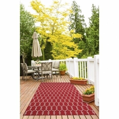 Covor indoor outdoor Floorita TRELLIS RED 160X230