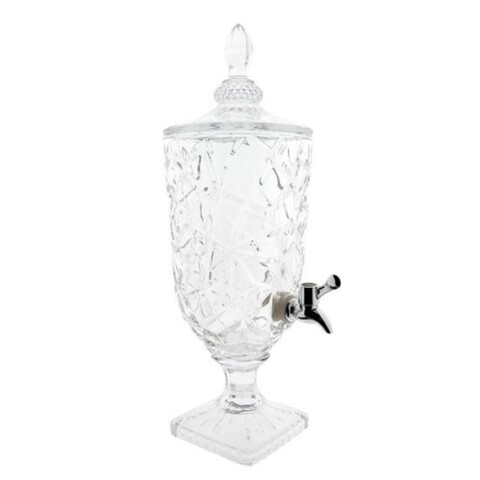 Dispenser pentru bauturi Lime Up, Clayre & Eef, Ø16x46 cm, 2.5 L, sticla