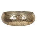 Bol decorativ Clayre & Eef, Ø22x6 cm, sticla, auriu