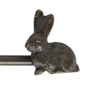 Clopotel pentru stins lumanare Rabbit, Clayre & Eef, 24x4x4 cm, aluminiu, maro