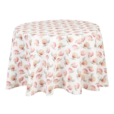 Fata de masa Apple Yard, Clayre & Eef, bumbac, Ø 170 cm
