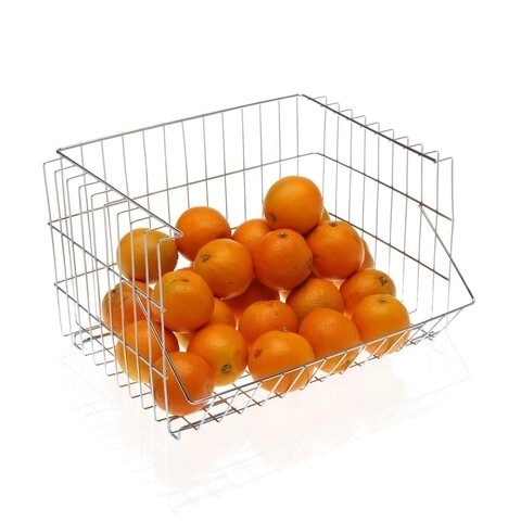 Organizator pentru bucatarie Tanner, Versa, 34x27x22 cm, metal cromat