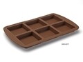 Sütőforma Brownies, Versa, 33x21 cm, 6 sütemény, szilikon