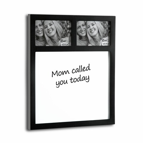 Panou memo cu 2 fotografii Laurel, Versa, 33x40 cm, plastic, negru