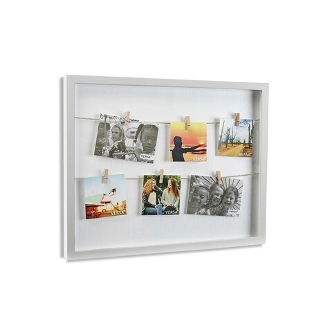 Panou foto Sharma, Versa, 33x43 cm, 6 fotografii, MDF, alb