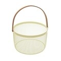 Cos pentru fructe Cream, Versa, Ø25x30 cm, metal/ratan