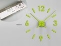 Ceas de perete tip sticker, Versa, polipropilena, verde