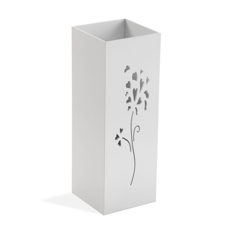 Suport pentru umbrele Flower Grace, Versa, 22x22x48 cm, MDF, alb