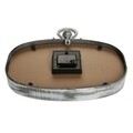 Ceas de perete Hailey, Versa, 32.5x6x35 cm, metal, argintiu