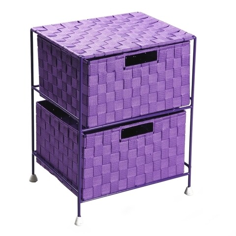 Organizator pentru baie cu 2 compartimente Moore, Versa, 35x29x44 cm, violet