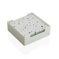 Set 6 suporturi pentru pahare Grey, Versa, 10x10 cm, sticla