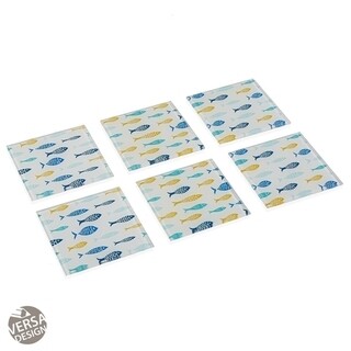 Albastru, 6 suporturi pahare