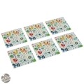 Set 6 suporturi pentru pahare Manaia, Versa, 10x10 cm, sticla