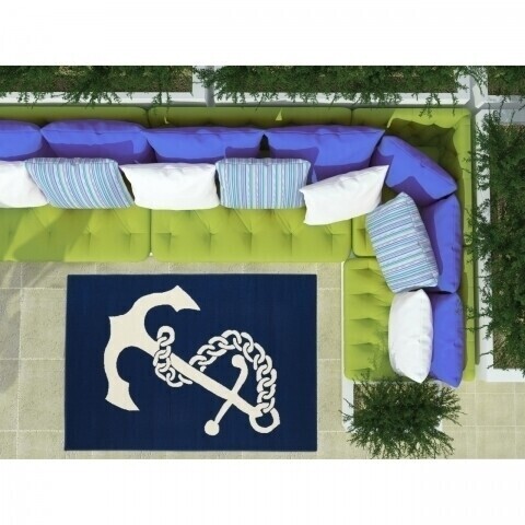 Covor indoor outdoor Floorita ANCHOR NAVY 160X230