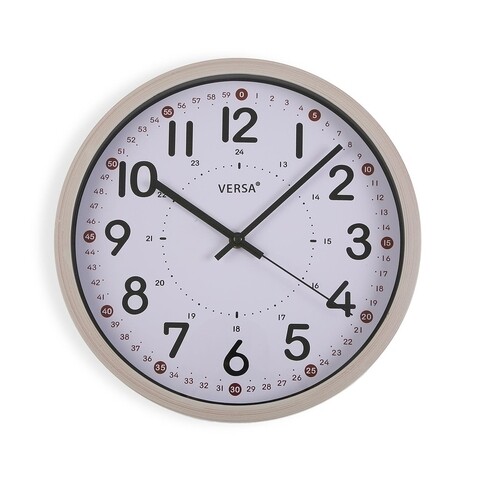Ceas de perete Benjamin, Versa, Ø30.5 cm, gri