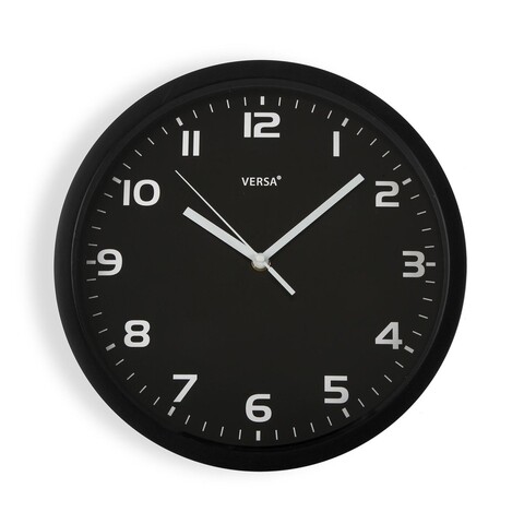 Ceas de perete Trinity, Versa, Ø30.5 cm, negru