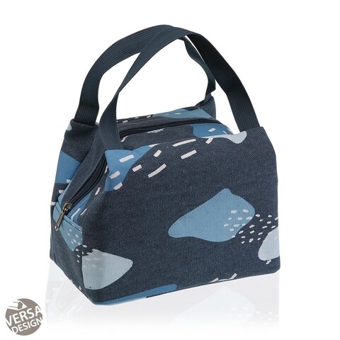 Geanta termoizolanta pentru pranz Camo Azul, Versa, 24x15x18.5 cm, 7 L, poliester
