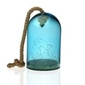 Decoratiune luminoasa suspendabila Blue Bell, Versa, Ø15x24.7 cm, sticla