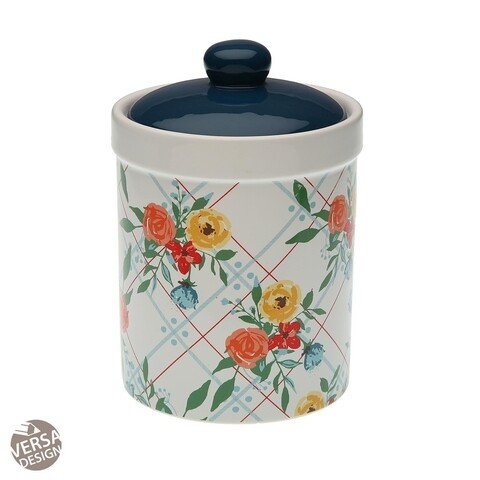 Recipient cu capac Fiori Viva, Versa, Ø12x17.1 cm, ceramica