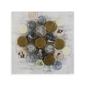 Tablou decorativ Coins Picture, Versa, 60x60 cm, canvas