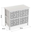 Organizator pentru baie cu 4 sertare Campbell, Versa, 54x29x46 cm, MDF