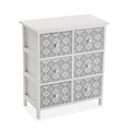 Organizator pentru baie cu 6 sertare Campbell, Versa, 54x29x64 cm, MDF