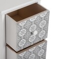 Organizator pentru baie cu 3 sertare Campbell, Versa, 25x29x62 cm, MDF