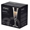 Set 6 pahare pentru sampanie, Krosno, Krista, 150 ml, sticla cristal