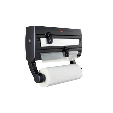 Papírtekercsek / alumínium fólia / műanyag fólia támogatása, Leifheit, Parat F2, műanyag, fekete