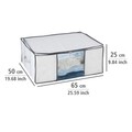 Cutie cu sac pentru vidat, Wenko, Vacuum Soft Box L, 65 x 25 x 50 cm, polietilena/poliamida/polipropilena