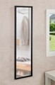 Függesztett tükör az ajtón, Weenko, Arcadia, 30 x 120 cm, üveg/műanyag, fekete