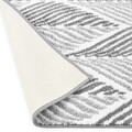 Covoras baie LEAF, Decomex, 70 x 120 cm, 100% bumbac, alb/gri