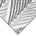 Covoras baie LEAF, Decomex, 70 x 120 cm, 100% bumbac, alb/gri