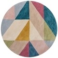 Metro Multi szőnyeg, Flair szőnyegek, 133 cm Ø, poliészter, többszínű