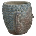 Ghiveci Buddha, InArt, Ø13x20 cm, ciment, gri