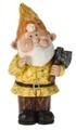 Decoratiune Lawn gnome, H30 cm, poliston, galben