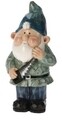 Decoratiune Lawn gnome, H30 cm, poliston, albastru