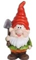 Decoratiune Dwarf w Shovel, 15x12.5x32.5 cm, ceramica, multicolor
